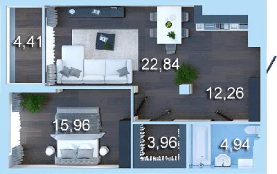 1-комнатная 65.4 м² в ЖК Новопечерська Вежа от 50 949 грн/м², Киев