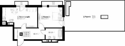 1-комнатная 61.59 м² в ЖК ARTHOUSE park от 25 850 грн/м², Львов
