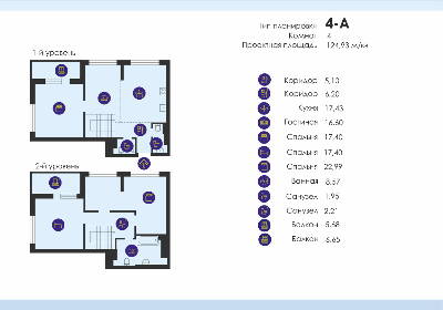 4-комнатная 124.93 м² в ЖК Урловский-1 от 29 756 грн/м², Киев