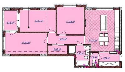 3-комнатная 79 м² в ЖК на ул. Вулецкая от 12 250 грн/м², с. Горишний