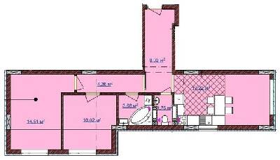 2-комнатная 59.9 м² в ЖК на ул. Вулецкая от 12 500 грн/м², с. Горишний