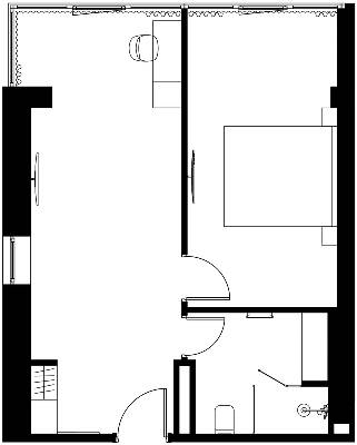 2-комнатная 45.4 м² в Апарт-отель Just Apartments от застройщика, Львов