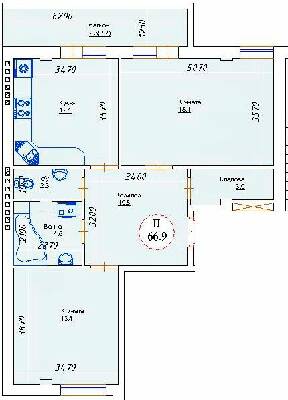 2-комнатная 66.9 м² в ЖК ЯневБуд от 12 650 грн/м², пгт Ивано-Франково