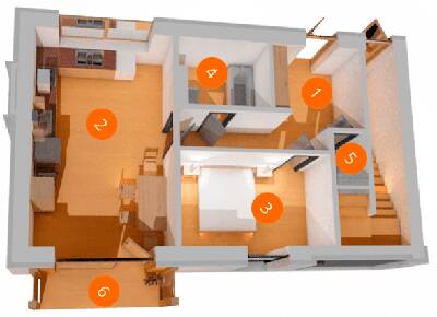 1-комнатная 54.62 м² в ЗК Королева Гора от 17 150 грн/м², с. Борки