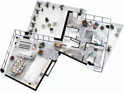 3-комнатная 144.89 м² в ЖК RYBALSKY от 52 550 грн/м², Киев