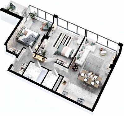 3-комнатная 79.38 м² в ЖК RYBALSKY от 61 941 грн/м², Киев