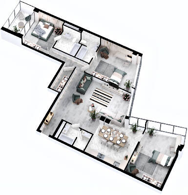 4-комнатная 148.12 м² в ЖК RYBALSKY от 62 382 грн/м², Киев
