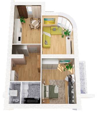 2-комнатная 77.97 м² в ЖК Ривьера от 16 000 грн/м², Николаев