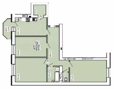 3-кімнатна 88.5 м² в ЖК на вул. Незалежності, 5 від 13 100 грн/м², м. Ніжин