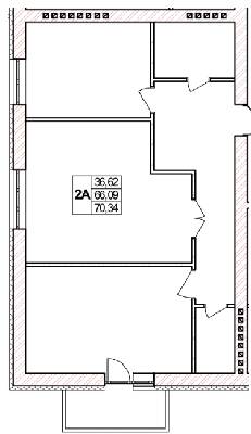 2-комнатная 70.34 м² в ЖК Мичурина от 15 000 грн/м², с. Агрономичное