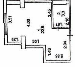 1-кімнатна 25.5 м² в ЖК Муромець від 30 400 грн/м², Харків
