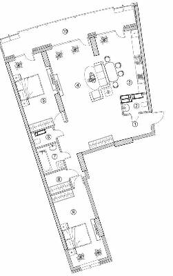 3-кімнатна 112.96 м² в ЖК Aria від 60 550 грн/м², Київ
