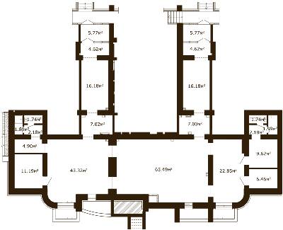 Торговельне приміщення 242.71 м² в ЖК Чайка від 15 000 грн/м², с. Чайки