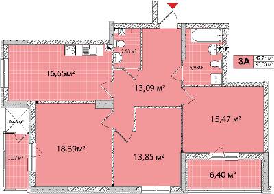 3-комнатная 95.86 м² в ЖК Сырецкие сады от 32 079 грн/м², Киев