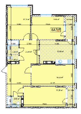 4-кімнатна 118.4 м² в ЖК Квітень від 23 000 грн/м², Київ