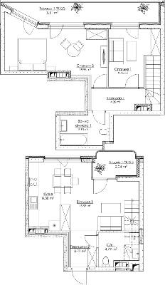 Дворівнева 73.19 м² в ЖК O2 Residence від 31 432 грн/м², Київ