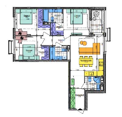3-кімнатна 88.4 м² в ЖК Respublika від 43 760 грн/м², Київ