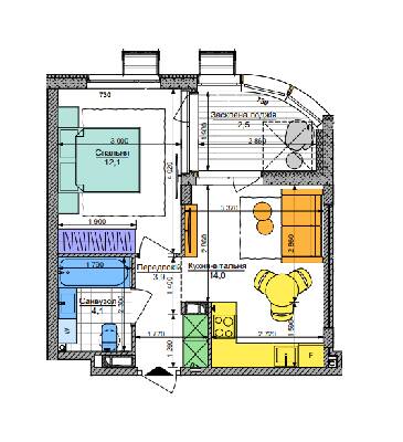 1-комнатная 36.6 м² в ЖК Respublika от 45 400 грн/м², Киев