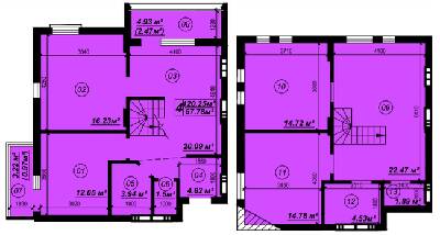 Дворівнева 120.25 м² в ЖК Verba від 18 000 грн/м², смт Глеваха