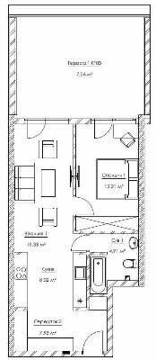 2-комнатная 56.66 м² в ЖК Franklin Concept House от 55 701 грн/м², Киев