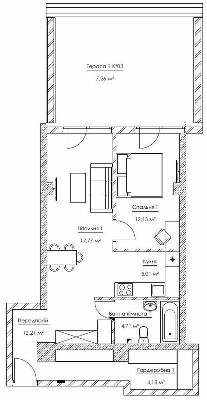 2-комнатная 63.27 м² в ЖК Franklin Concept House от 55 701 грн/м², Киев