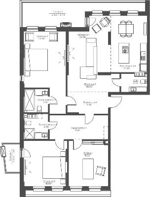 3-комнатная 138.93 м² в ЖК Happy House от 38 588 грн/м², Киев