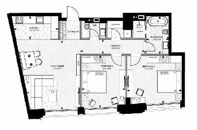 2-комнатная 89.1 м² в ЖК Linden Luxury Residences от 140 300 грн/м², Киев