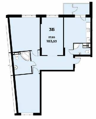 3-кімнатна 103.53 м² в ЖК Navigator від 22 500 грн/м², Київ