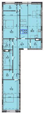2-комнатная 93.2 м² в ЖК Podil Plaza & Residence от 38 000 грн/м², Киев