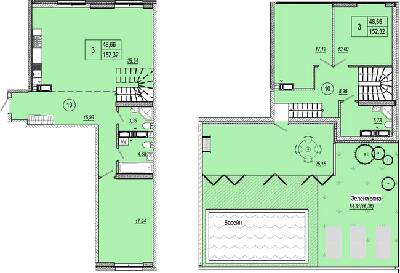 Двухуровневая 152.32 м² в ЖК Podil Plaza & Residence от 42 000 грн/м², Киев