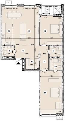 3-кімнатна 121.99 м² в ЖК на вул. Євгена Маланюка (Сагайдака), 101 від 35 400 грн/м², Київ