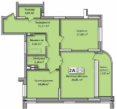 2-кімнатна 91.27 м² в ЖК по вул. Ю. Кондратюка від 22 500 грн/м², Київ