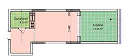 1-комнатная 31.47 м² в ЖК Ривьера от 27 000 грн/м², Киев