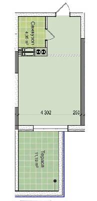 1-комнатная 33.79 м² в ЖК Ривьера от 27 000 грн/м², Киев