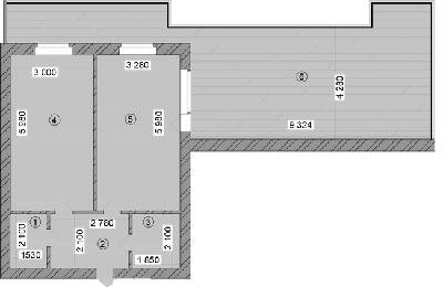 1-комнатная 59.2 м² в КД Greenwood от 30 600 грн/м², Киев