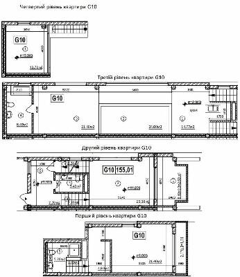 Дворівнева 155.18 м² в КБ Greenhouse від 36 000 грн/м², Київ