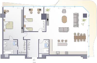 2-кімнатна 153.94 м² в ЖК Signature від 85 400 грн/м², Київ