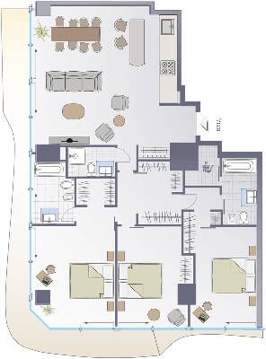 3-кімнатна 195.79 м² в ЖК Signature від 86 250 грн/м², Київ