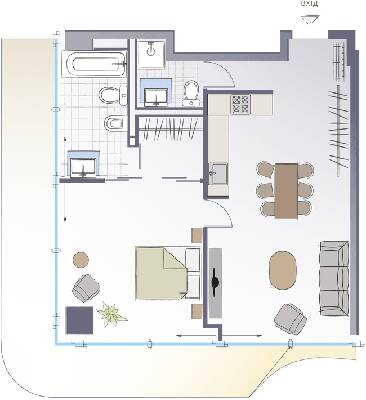 1-кімнатна 74.83 м² в ЖК Signature від 112 500 грн/м², Київ