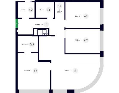 3-кімнатна 88.46 м² в ЖК White Lines від 53 000 грн/м², Київ