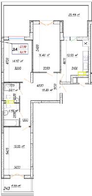 3-кімнатна 93.79 м² в ЖК Вудсторія від 18 750 грн/м², Київ