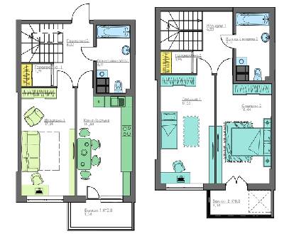 Двухуровневая 100.36 м² в ЖК Home and Park Comfort House от 14 000 грн/м², г. Борисполь