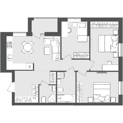 3-кімнатна 75.82 м² в ЖК Avalon Zelena Street від 22 900 грн/м², Львів