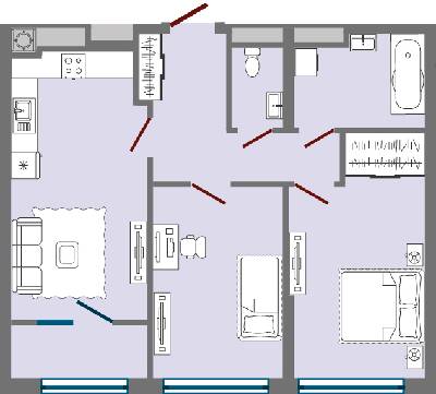 2-комнатная 66.94 м² в ЖК Greenville Park Lviv от 25 050 грн/м², Львов