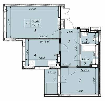 2-кімнатна 57.15 м² в ЖК Зіркова Вежа 2 від 22 800 грн/м², м. Вишгород