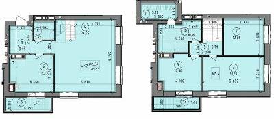 Двухуровневая 126.65 м² в ЖК Французский бульвар от 14 650 грн/м², г. Вышгород