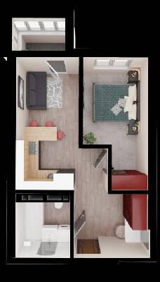 1-комнатная 35.4 м² в ЖК 4U от 30 705 грн/м², Киев