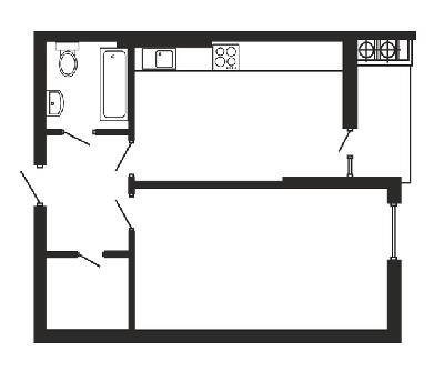 1-комнатная 50.92 м² в ЖК Национальный от 33 750 грн/м², Львов