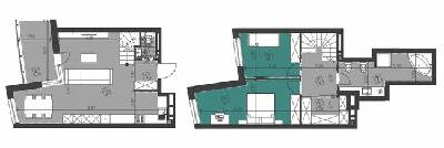 Дворівнева 92.17 м² в ЖК Парус City від 25 100 грн/м², Львів
