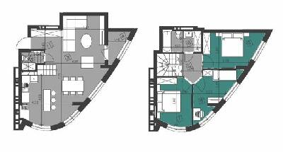 Дворівнева 93.16 м² в ЖК Парус City від 21 900 грн/м², Львів